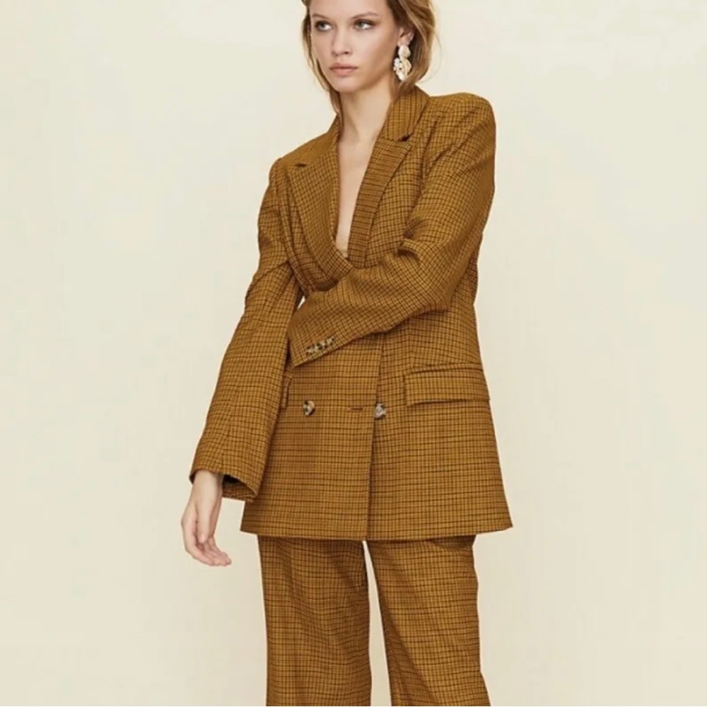 Little Moon Caluna Check Plaid Tartan Blazer Jacket Coat by Aritzia SOLD OUT